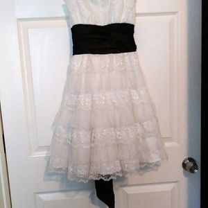 Masquerade White Lace Dress
